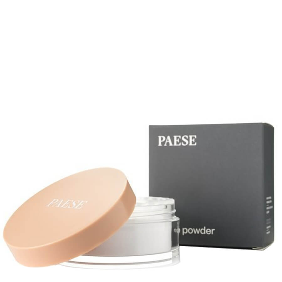 Paese Mattifying Rice Loose Powder - retail powder box on a white background