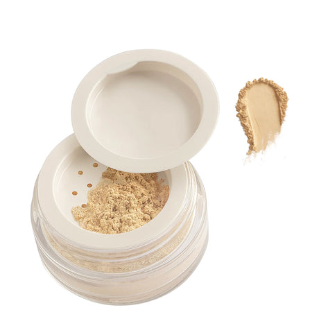 Paese Minerals Illuminating Mineral Foundation - 204W Honey - foundation container isolated on a white background