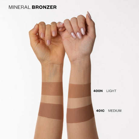 Paese Minerals Mineral Bronzer - shade swatches shown beside the product
