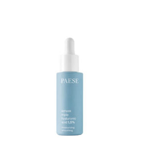 Paese Moisturising & Smoothing Face Serum Triple Hyaluronic Acid 1.5% - retail packaging on a white background