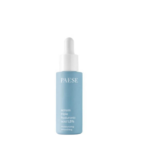 Paese Moisturising & Smoothing Face Serum Triple Hyaluronic Acid 1.5% - retail packaging on a white background