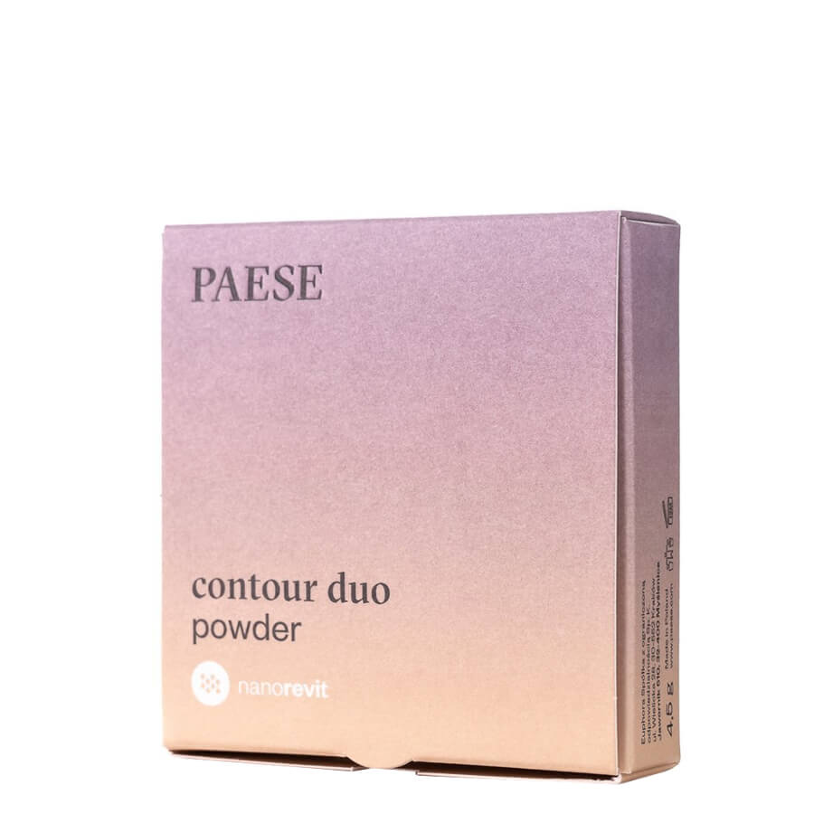 Paese Nanorevit Contour Duo Face Powder - retail packaging shown on a light background