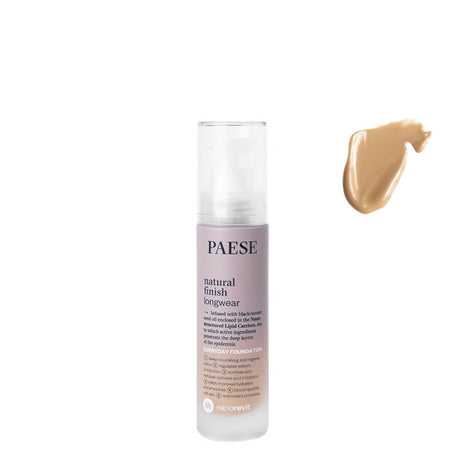 Paese Nanorevit Natural Finish Longwear Foundation - 04 Warm Beige - foundation container isolated on a white background