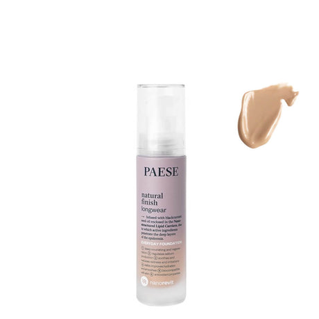 Paese Nanorevit Natural Finish Longwear Foundation - 05 Natural - foundation container isolated on a white background