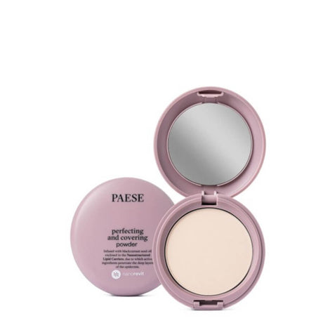 Paese Nanorevit Perfecting & Covering Pressed Powder - 01 Ivory - powder compact with the shade visible on a white background