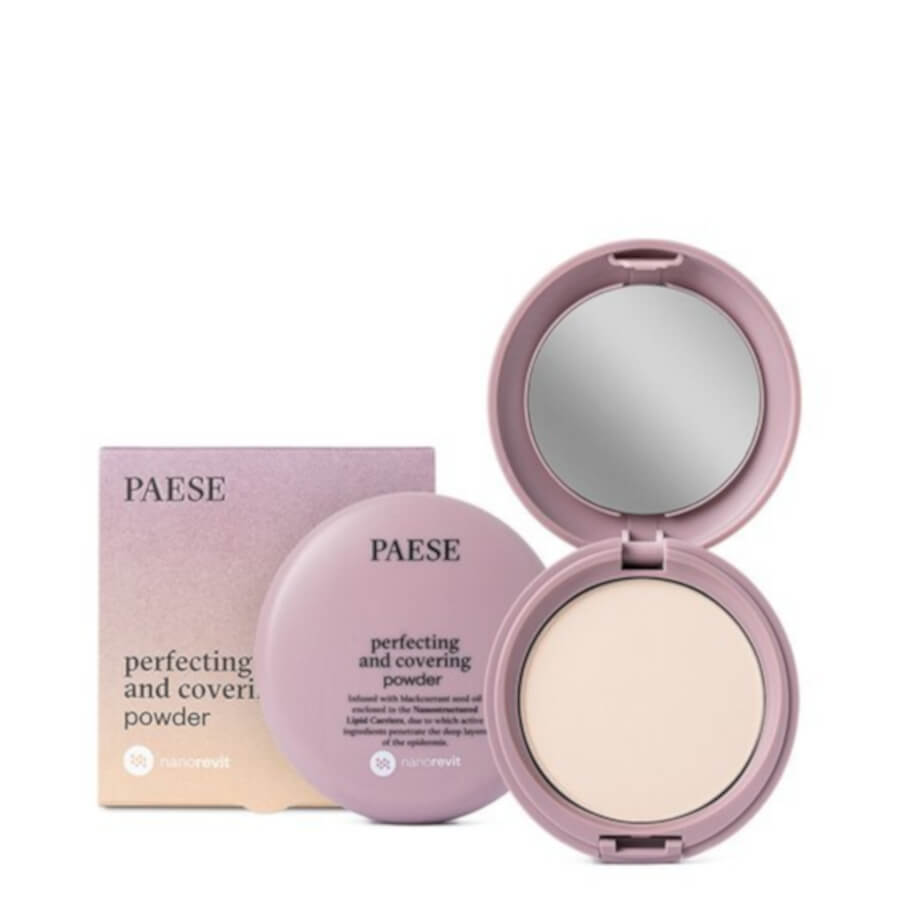 Paese Nanorevit Perfecting & Covering Pressed Powder - powder compact with the shade visible on a white background