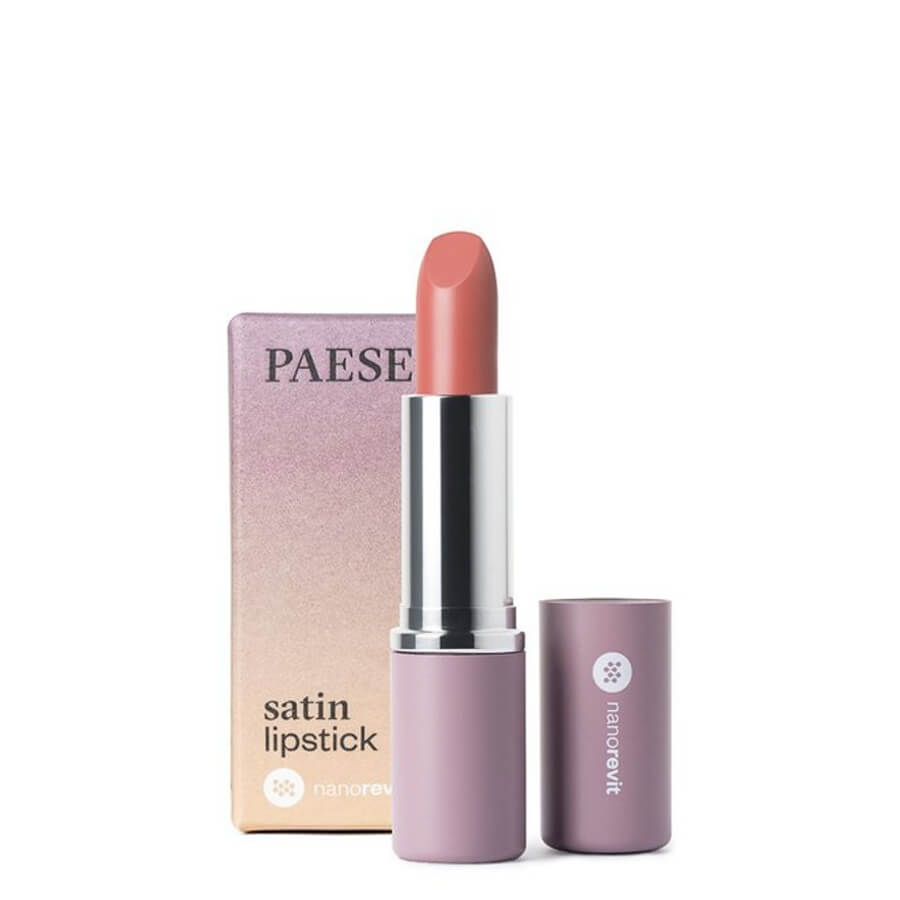 Paese Nanorevit Satin Lipstick - 21 Soft Peach - isolated on a white background