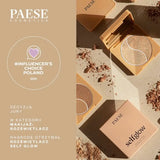 Paese Self Glow Highlighter - finished result shown on a model's face