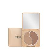Paese Self Glow Pressed Bronzing Powder - Medium - powder compact with the shade visible on a white background