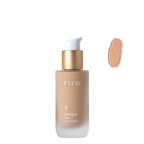 Paese Unique Matt Foundation - 602N Light Beige - foundation container isolated on a white background