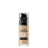 Revlon ColorStay Foundation Combination & Oily Skin SPF15 - 150 Buff - foundation container isolated on a white background