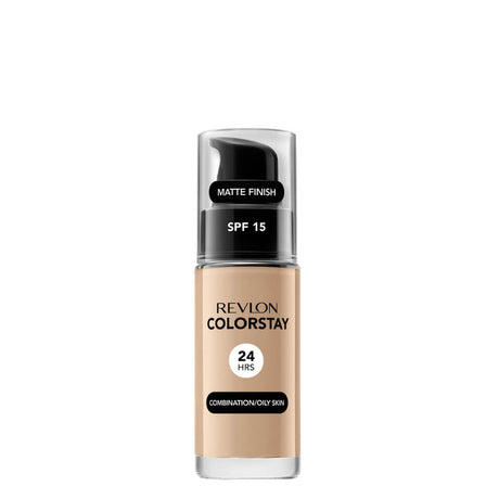 Revlon ColorStay Foundation Combination & Oily Skin SPF15 - 150 Buff - foundation container isolated on a white background