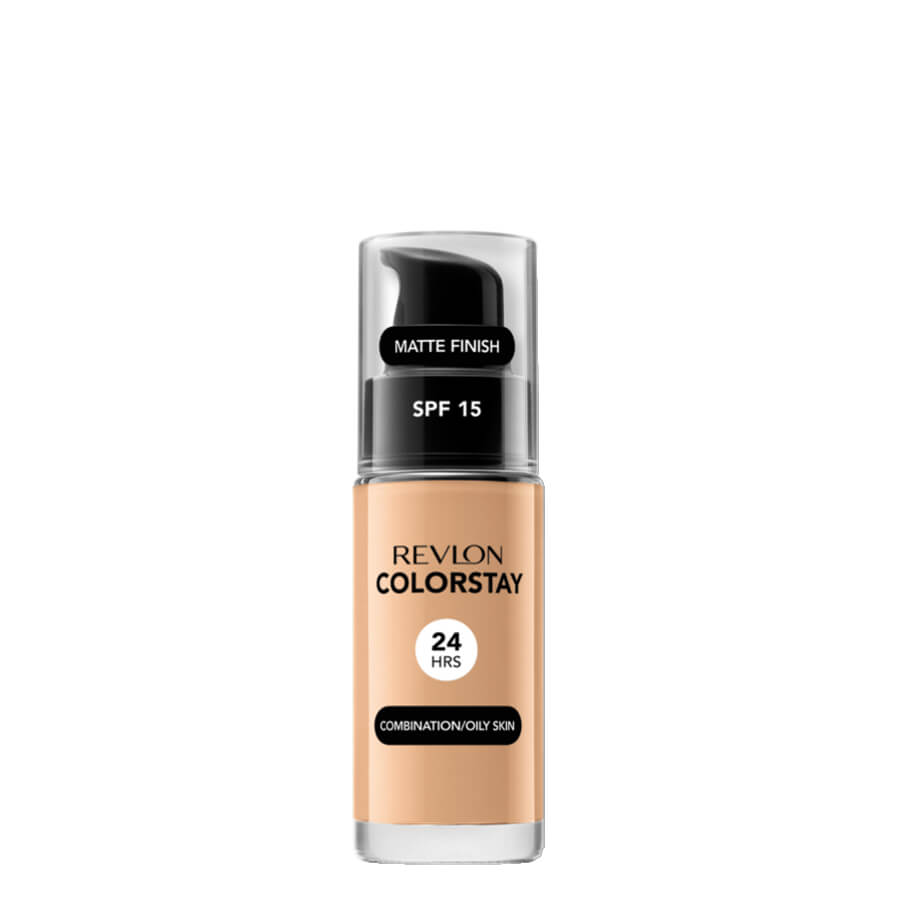 Revlon ColorStay Foundation Combination & Oily Skin SPF15 - 240 Medium Beige - foundation container isolated on a white background