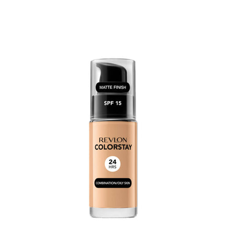 Revlon ColorStay Foundation Combination & Oily Skin SPF15 - 240 Medium Beige - foundation container isolated on a white background