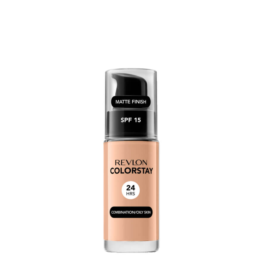 Revlon ColorStay Foundation Combination & Oily Skin SPF15 - 320 True Beige - foundation container isolated on a white background