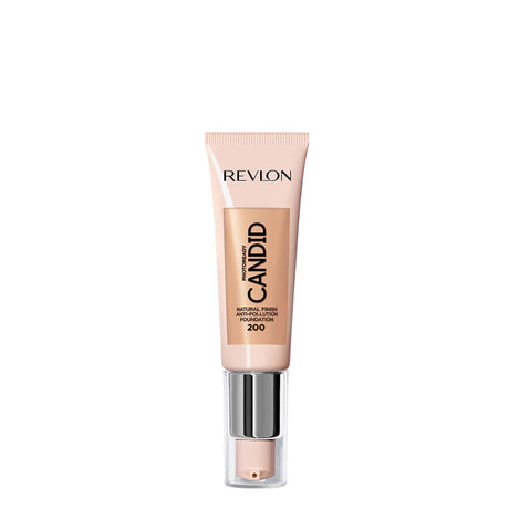 Revlon Photoready Candid Foundation Natural Finish - 200 Nude - foundation container isolated on a white background