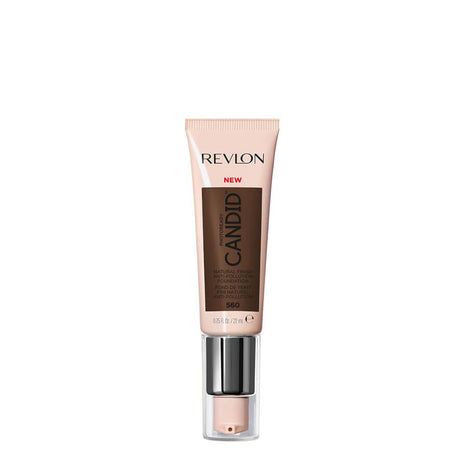 Revlon Photoready Candid Foundation Natural Finish - 560 Espresso - foundation container isolated on a white background
