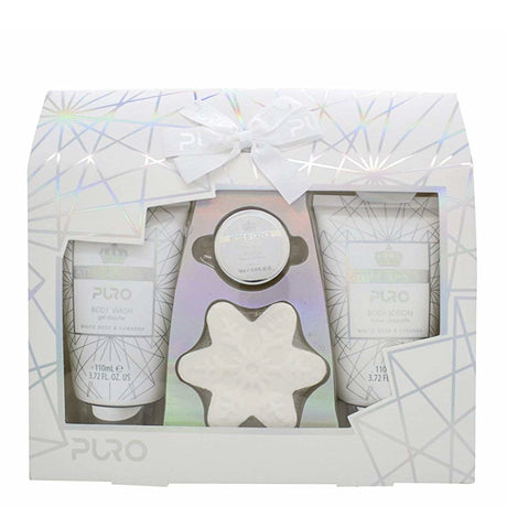 Roxie Cosmetics Style & Grace Puro White Rose & Cananga Gift Set - isolated on a white background