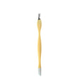 Sunone Cuticle Pusher NF052 Yellow - stainless-steel cuticle pusher with the working tip visible on a white background