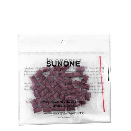 Sunone Manicure & Pedicure Sanding Bands 50pcs - 120 - isolated on a white background
