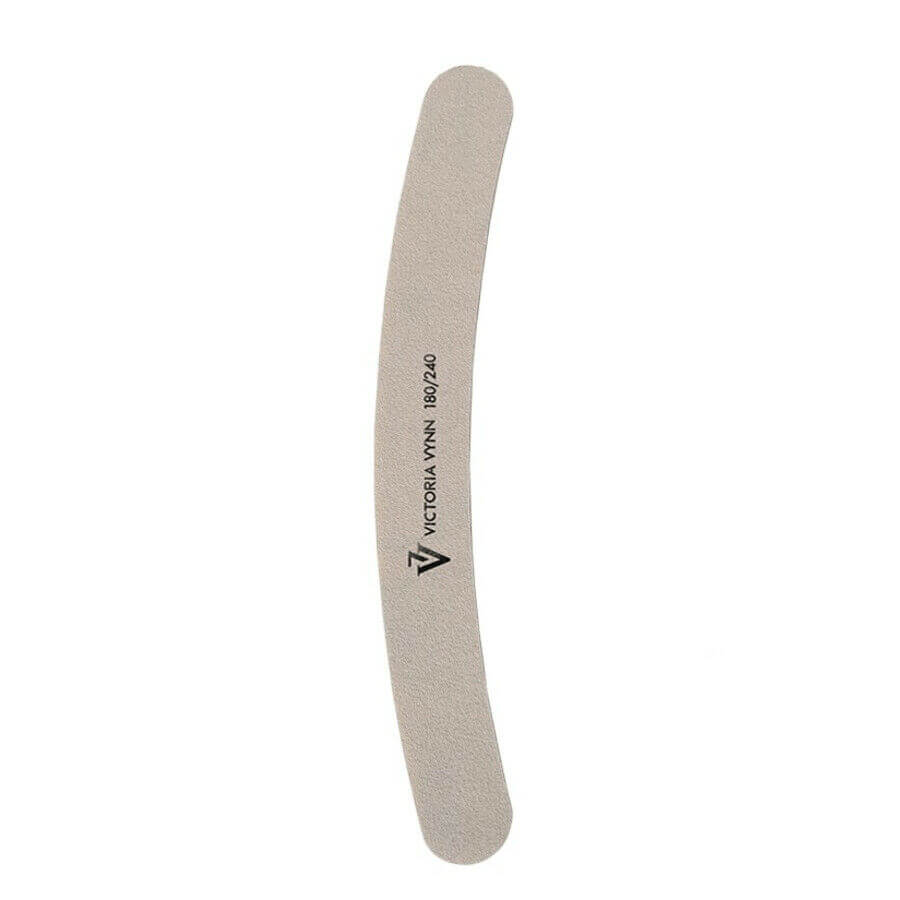 Victoria Vynn Banana White Nail File 180/240 - isolated on a white background