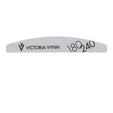 Victoria Vynn Crescent Grey Nail Files 180/240 10pcs - isolated on a white background