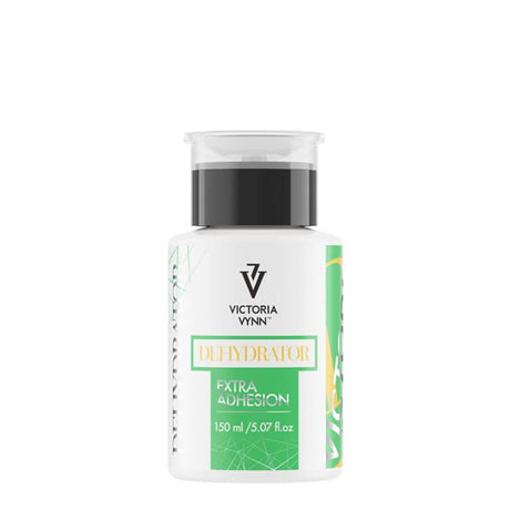 Victoria Vynn Dehydrator Extra Adhesion - 150ml - arranged with the included components on a white background