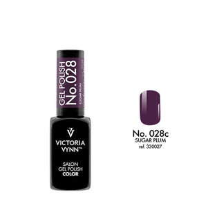 Victoria Vynn Gel Polish Color 028 Sugar Plum - product colour shown on a white background