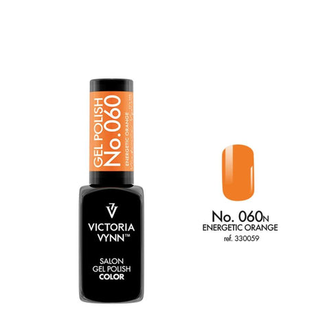 Victoria Vynn Gel Polish Color 060 Energetic Orange - product colour shown on a white background