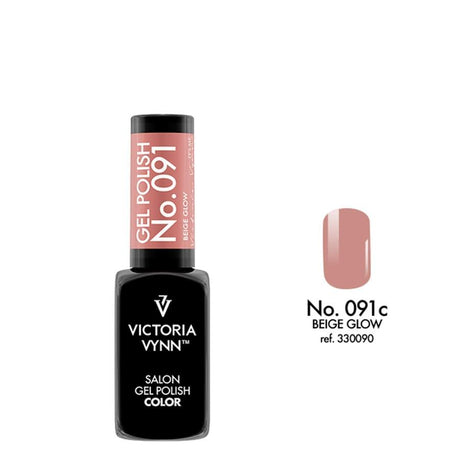 Victoria Vynn Gel Polish Color 091 Beige Glow - product colour shown on a white background