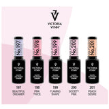 Victoria Vynn Gel Polish Color 197 Pastel Beautiful Dreamer - shade swatches shown beside the product