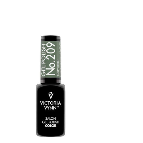 Victoria Vynn Gel Polish Color 209 Dusty Green - product colour shown on a white background