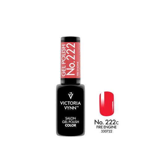Victoria Vynn Gel Polish Color 222 Fire Engine - product colour shown on a white background