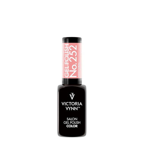 Victoria Vynn Gel Polish Color 252 Mild Coral - product colour shown on a white background