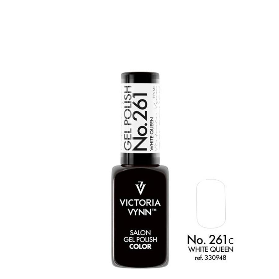 Victoria Vynn Gel Polish Color 261 White Queen - product colour shown on a white background