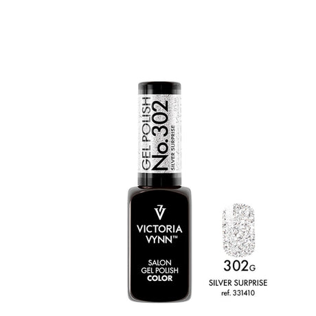 Victoria Vynn Gel Polish Color 302 Silver Suprise - product colour shown on a white background
