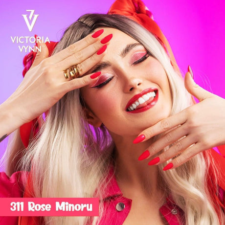 Victoria Vynn Gel Polish Color 311 Rose Minoru - colour shown on manicured nails