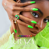 Victoria Vynn Gel Polish Color 339 Psycho Orange - colour shown on manicured nails