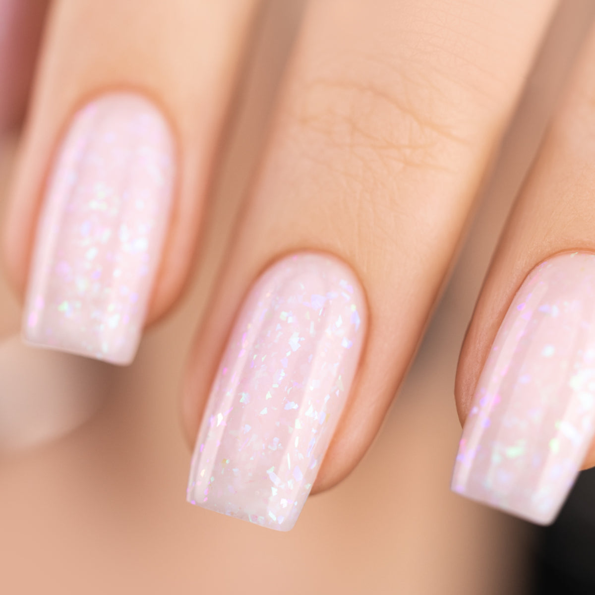 Victoria Vynn Gel Polish Just Base Frozen - colour shown on manicured nails