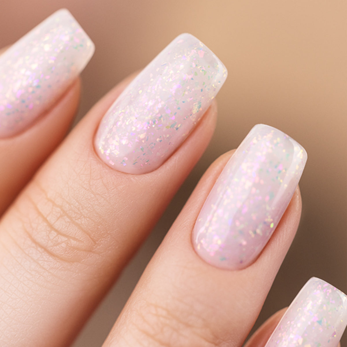 Victoria Vynn Gel Polish Just Base Snowden - colour shown on manicured nails