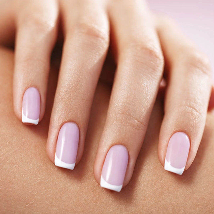 Victoria Vynn Gel Polish Mega Base Lily Pink - colour shown on manicured nails