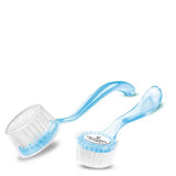 Victoria Vynn Manicure & Pedicure Brush - Blue - arranged with the included components on a white background