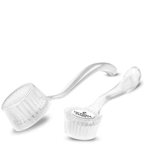 Victoria Vynn Manicure & Pedicure Brush - White - arranged with the included components on a white background