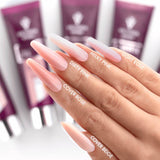 Victoria Vynn Master Gel Poly Gel 07 Cover Beige - shade swatches shown beside the product