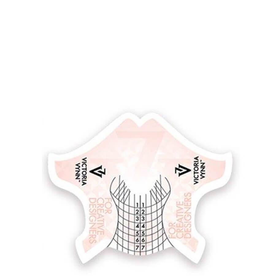 Victoria Vynn Nail Forms Basic - printed nail extension form displayed on a white background