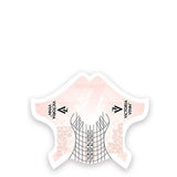 Victoria Vynn Nail Forms Basic - printed nail extension form displayed on a white background
