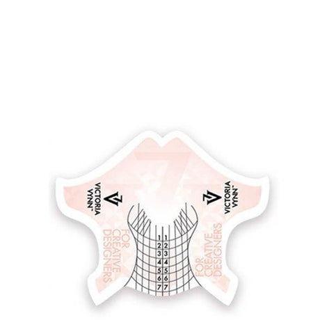Victoria Vynn Nail Forms Basic - printed nail extension form displayed on a white background