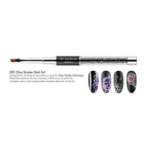 Victoria Vynn One Stroke Nail Art Brush 001 - shade swatches shown beside the product