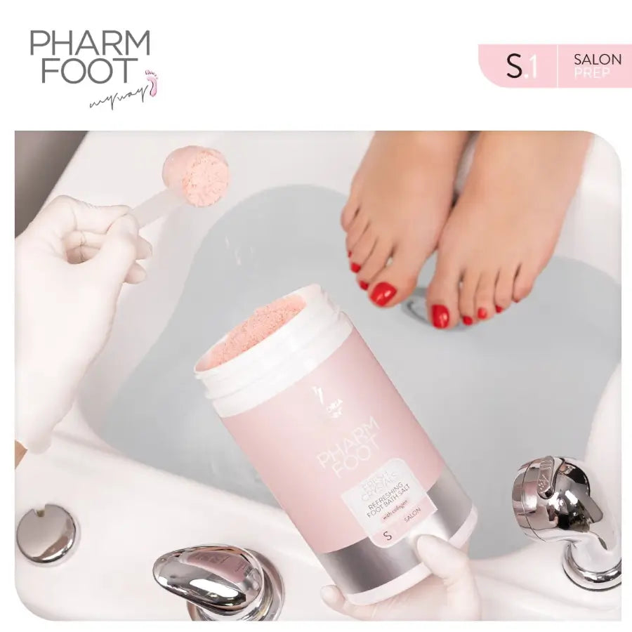 Pharm Foot Fresh Crystals Refreshing Foot Salt S.1 - isolated on a white background