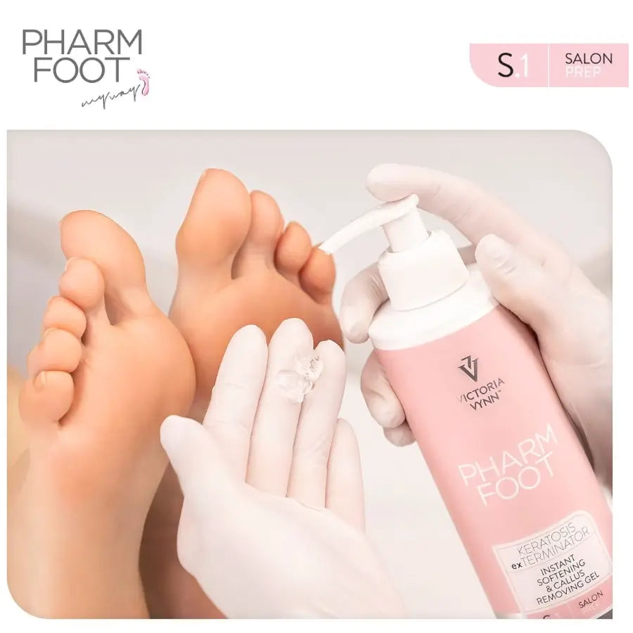 Pharm Foot Keratosis exTerminator Softening & Callus Removing Gel S.1 - isolated on a white background